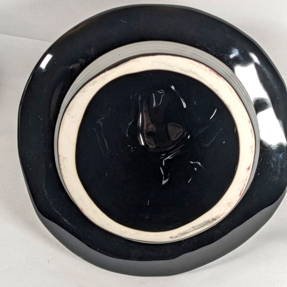 Rae Dunn 2021 Witchy Gnome Halloween Cookie Jar with Spiderweb Hat - Picture 7 of 7